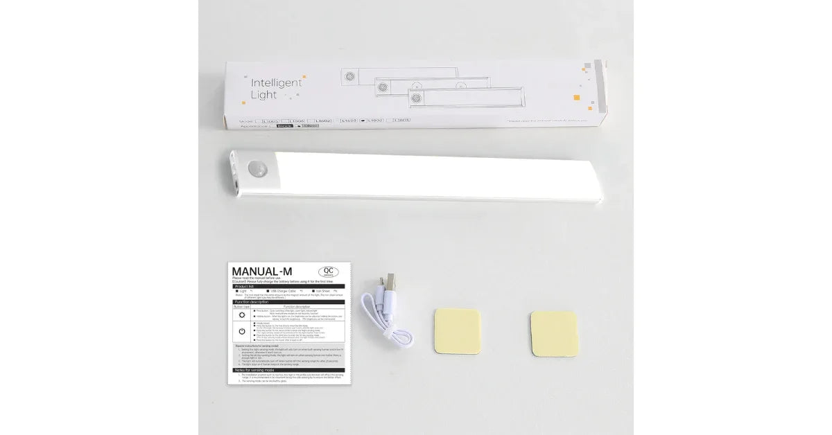 USB Rechargeable Magnetic Wall Motion Sensor Night Lamp – Indoor LED Light - vitaliqa