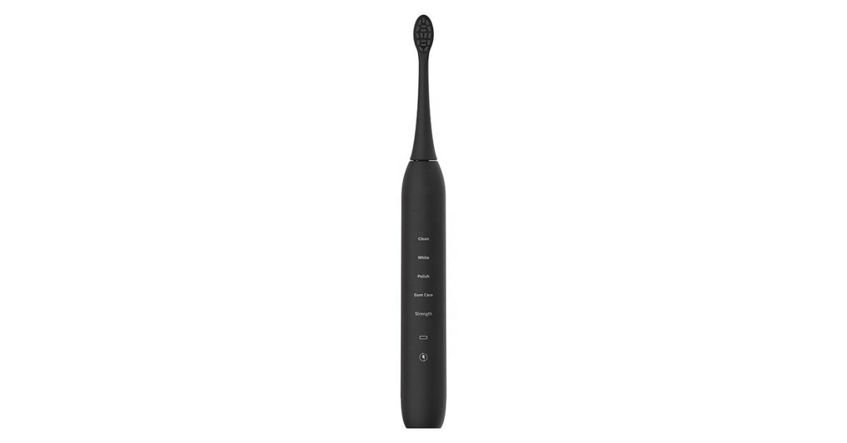 Rechargeable sonic toothbrush on desk