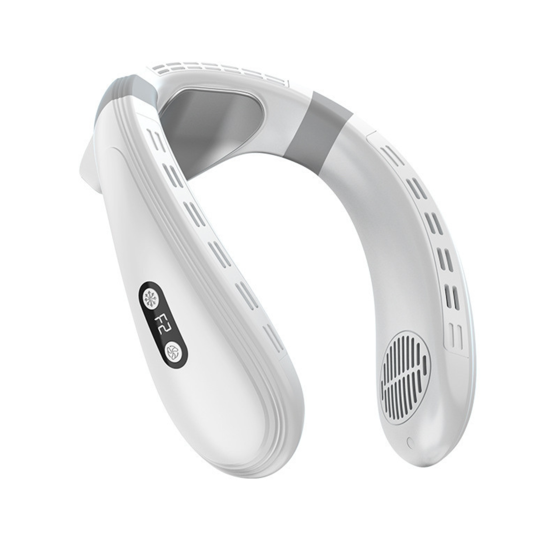 Wearable neck fan providing hands free cooling comfort during outdoor activities and hot weather