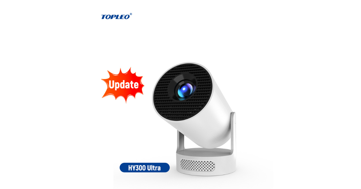 3d 4k portable mini projector on desk