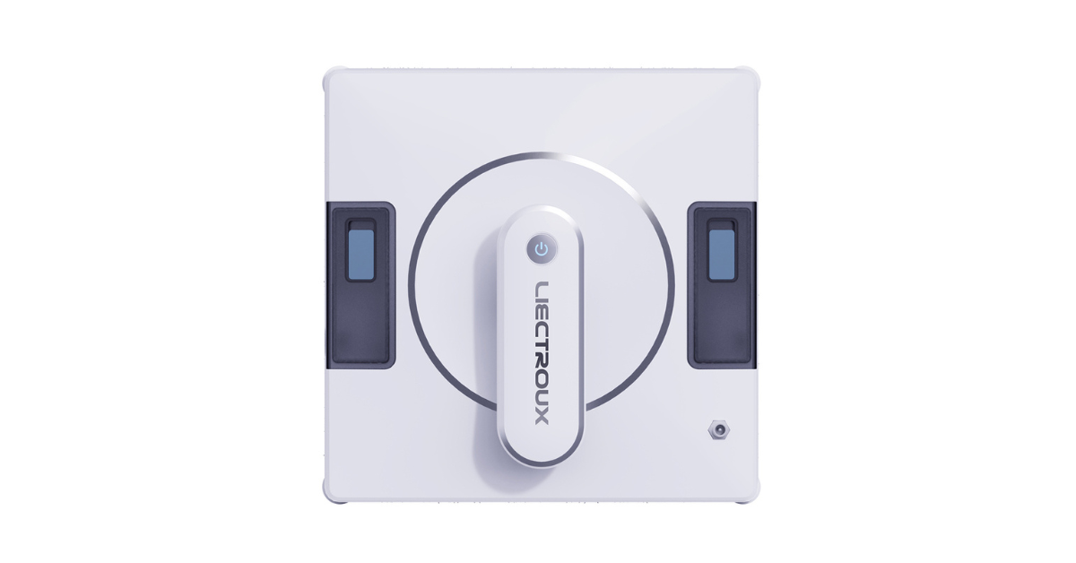 window robot vacuum cleaner attached to glass