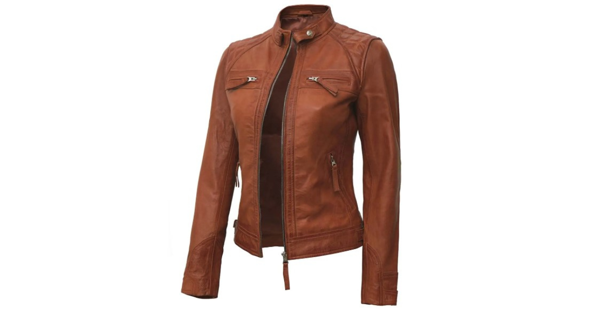 real leather jacket women premium look