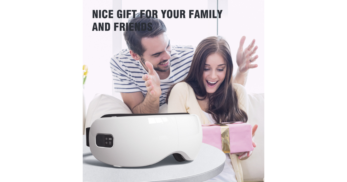 Heated eye mask for sleep and stress relief