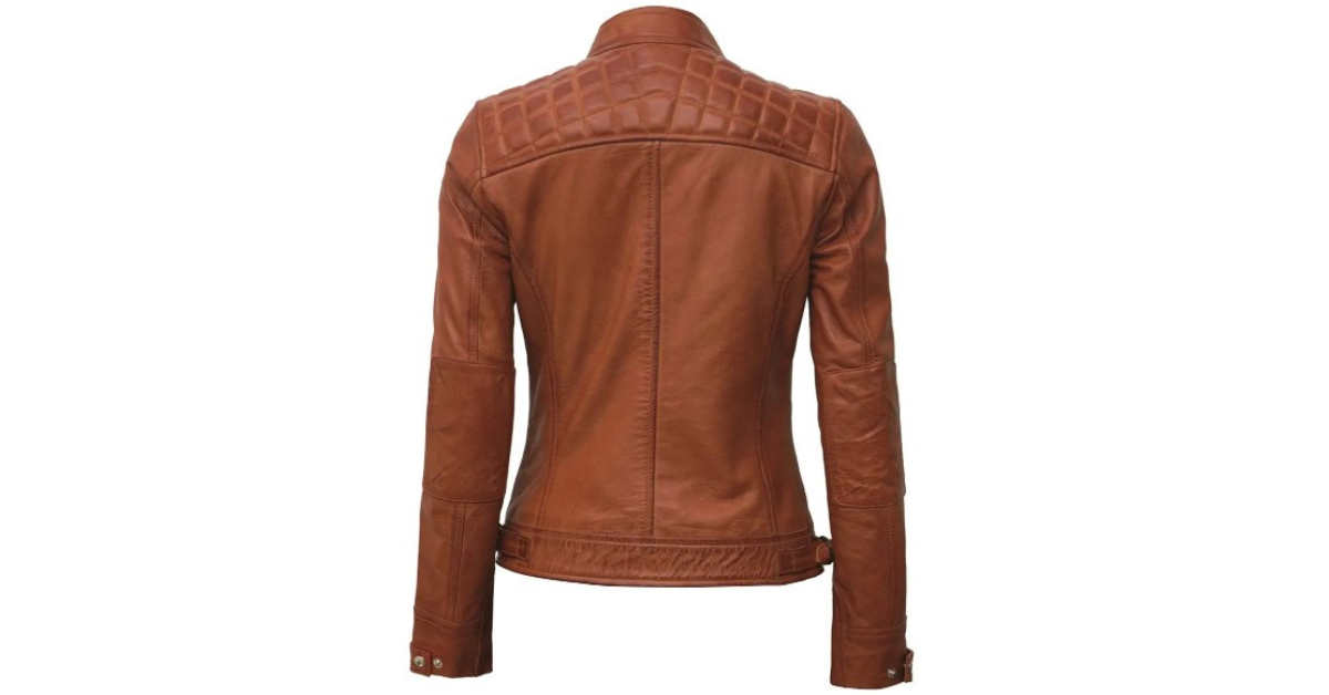 womens leather jacket elegant outfit