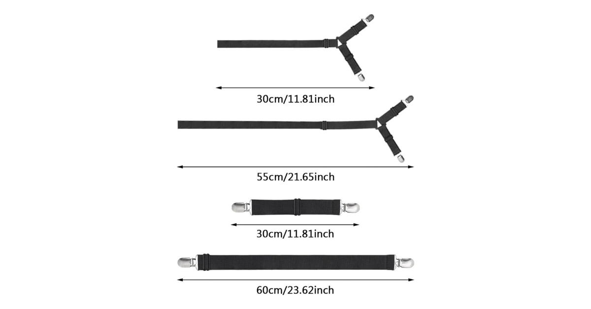 fitted sheet holder strap corner attachment