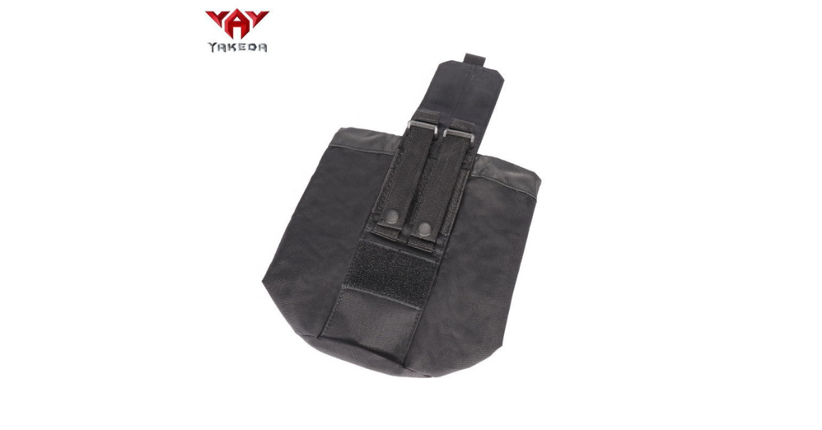 Side view of Yakeda Multi-function pouch attached to backpack