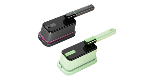 Yixuan portable mini clothes steamer on a hanging shirt