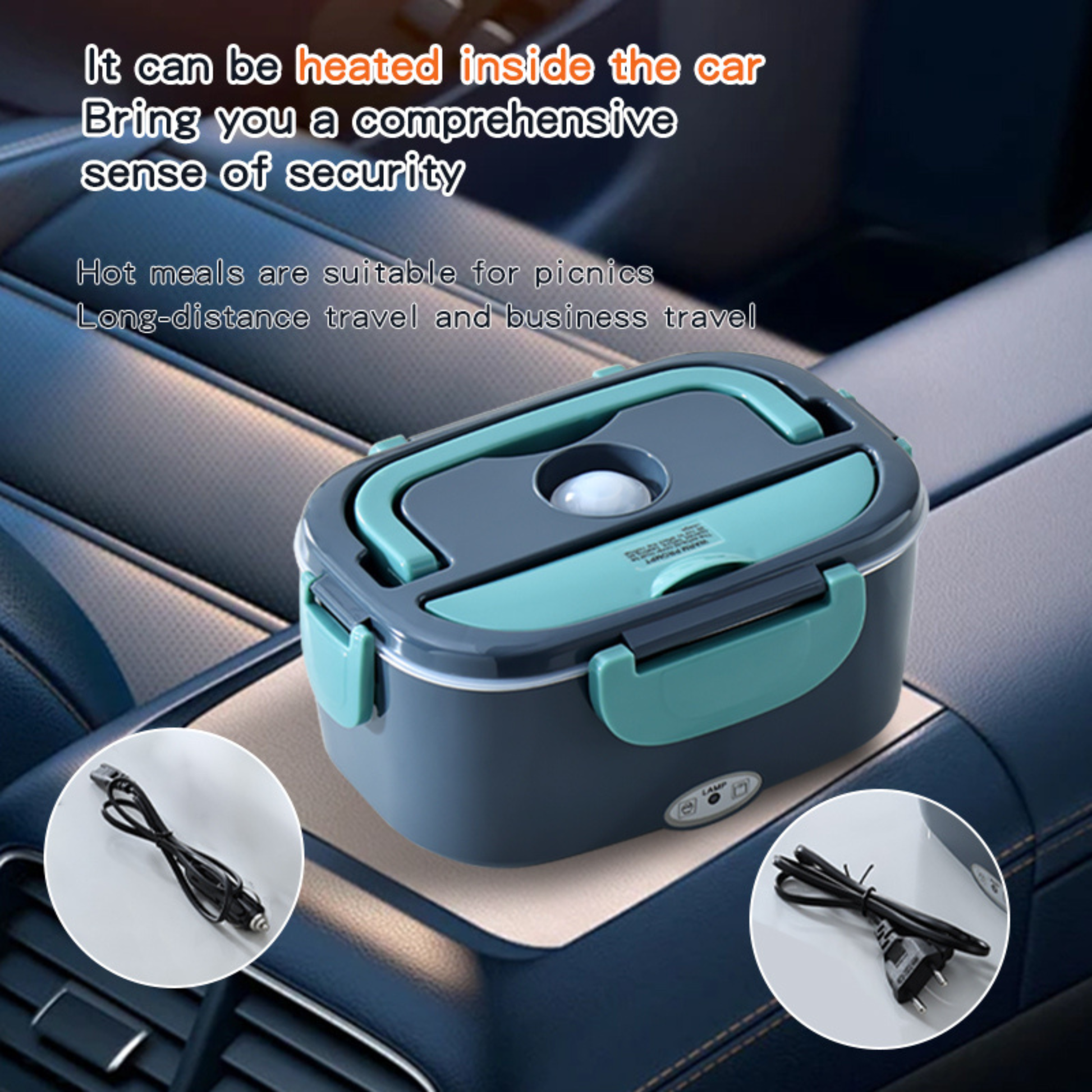 1.5L heated lunch box for travel, office and home with fast heating system