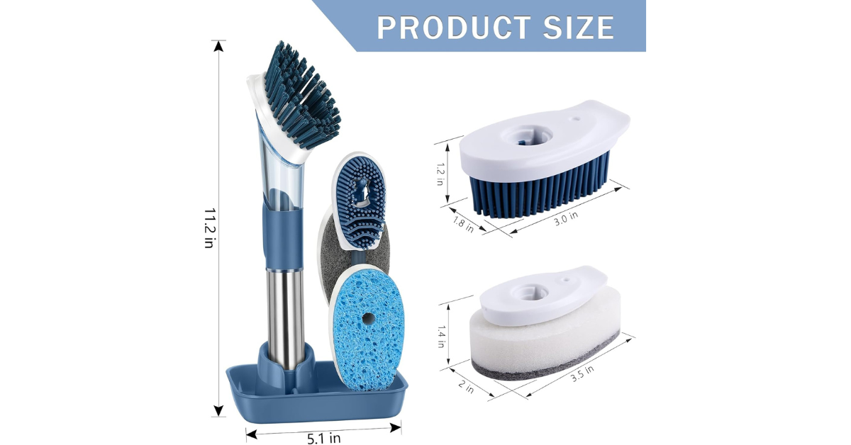 modern kitchen cleaning brush set