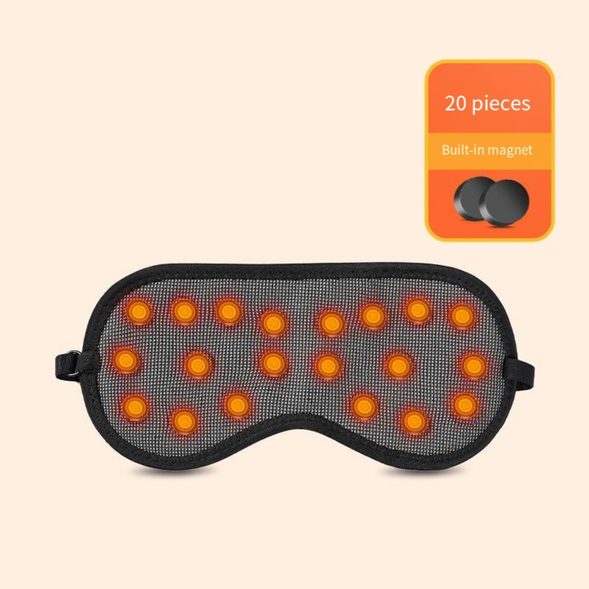 Electric eye mask for eye strain relief after long hours of computer work