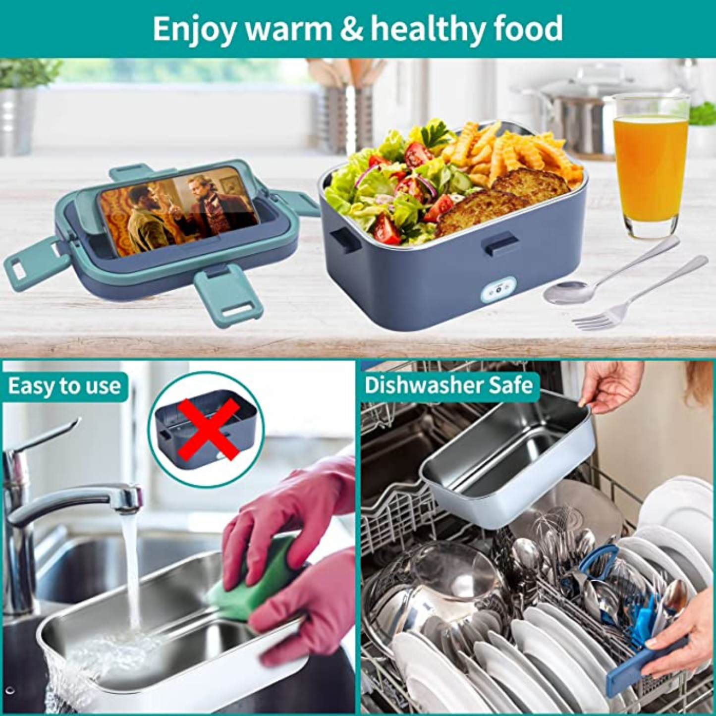 Portable Food Warmer for Adults designed for busy professionals needing warm meals anywhere.