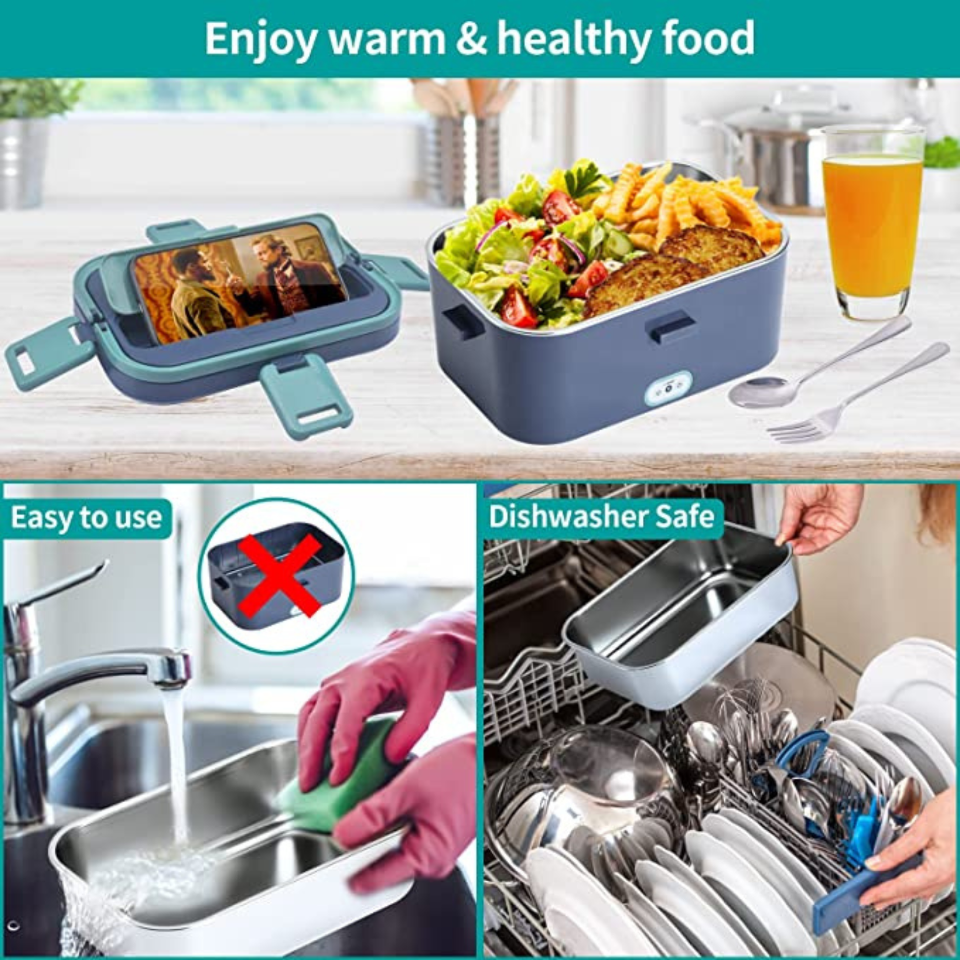 Portable Food Warmer for Adults designed for busy professionals needing warm meals anywhere.