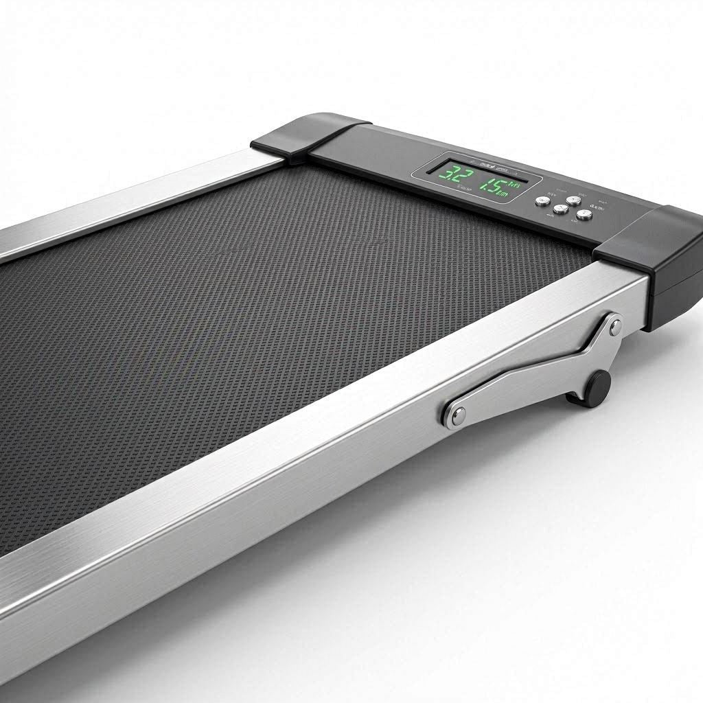 Foldable under desk walking pad treadmill designed for small apartment living