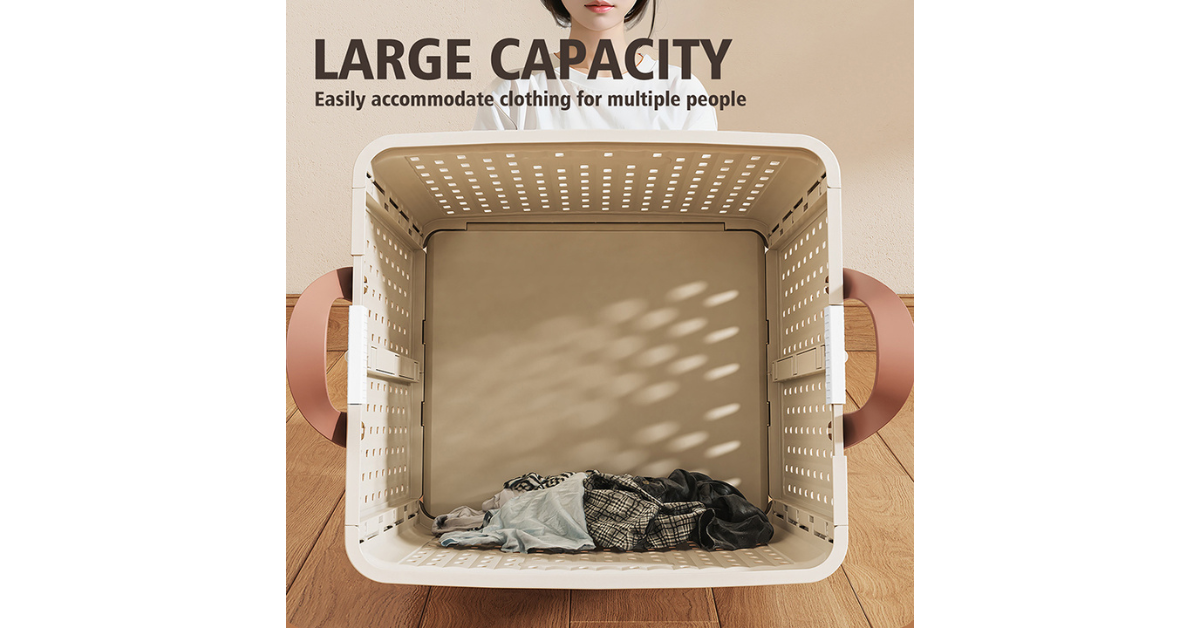 foldable laundry basket with wheels