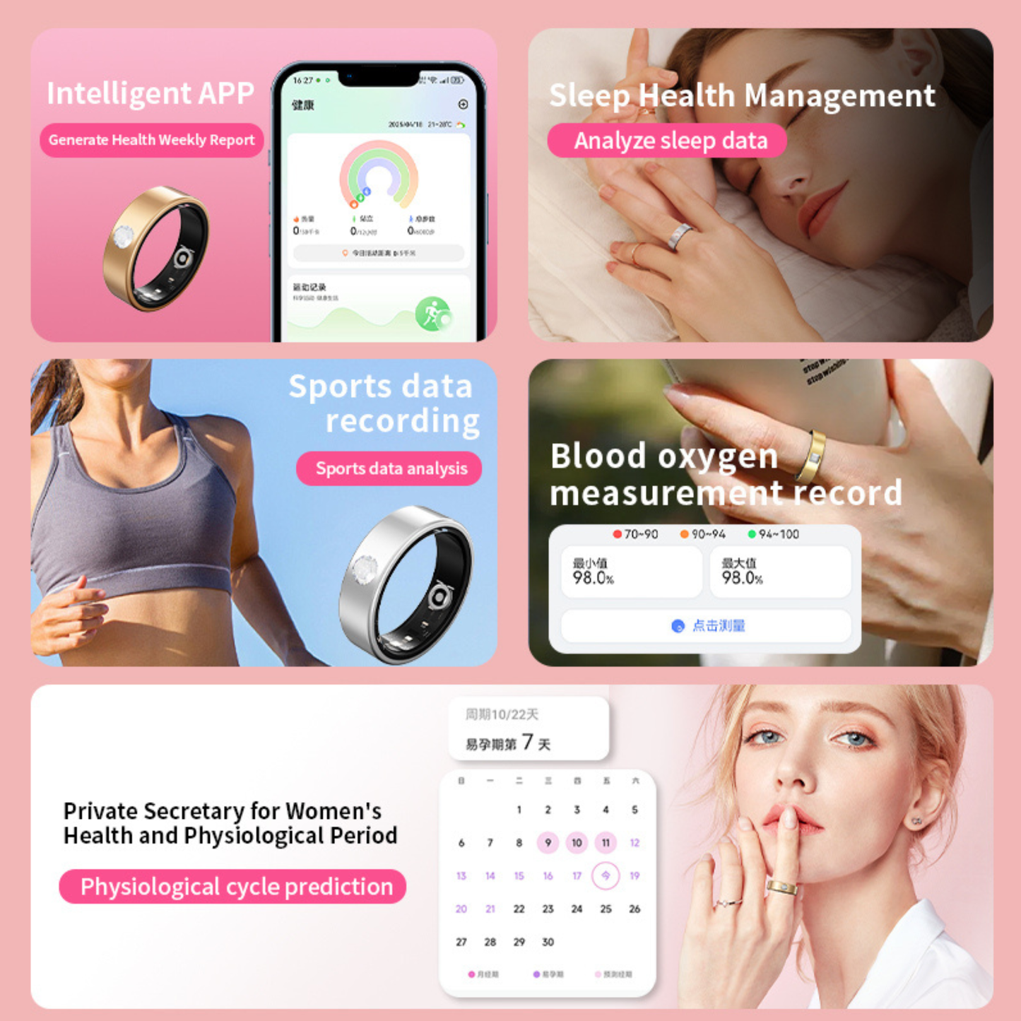 Smart Ring for Sleep Tracking worn during nighttime use to monitor sleep patterns and daily wellness trends