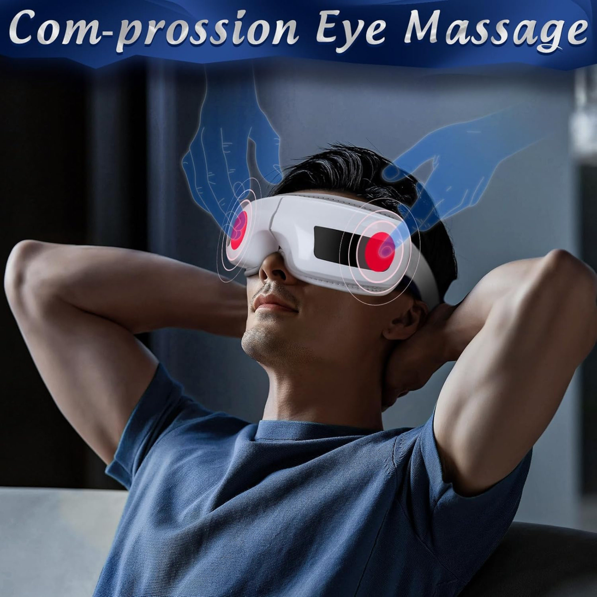 Heated eye mask for dry eyes providing gentle warmth and daily comfort