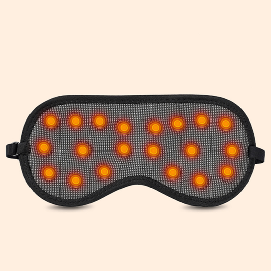 Heated eye mask for dry eyes providing soothing warm compress therapy after screen use