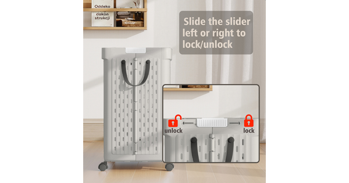 plastic laundry basket with lid