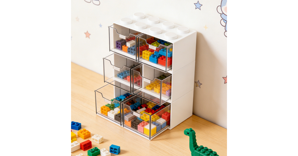 stackable makeup drawer organizer