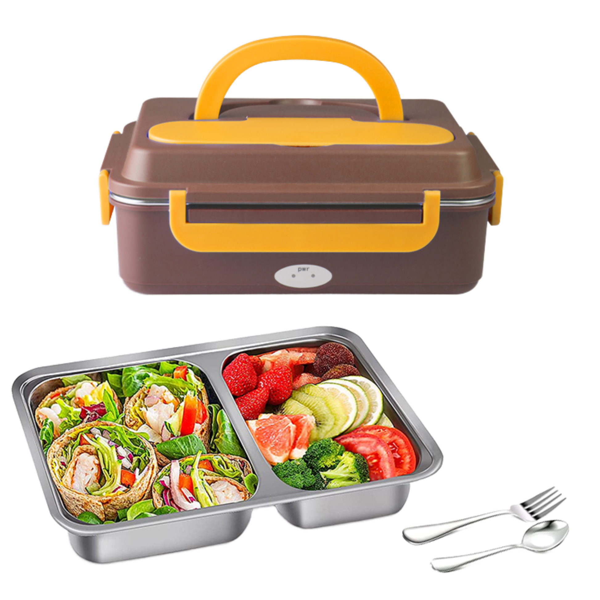 Portable electric lunch box heater 12V 24V 110V for car and truck use