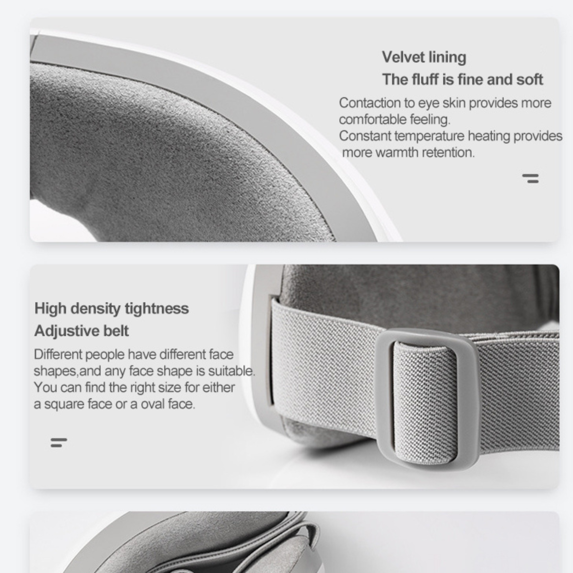 Bluetooth eye massager with hot compress function for daily eye care