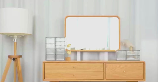 Compact modern plastic drawer organizer