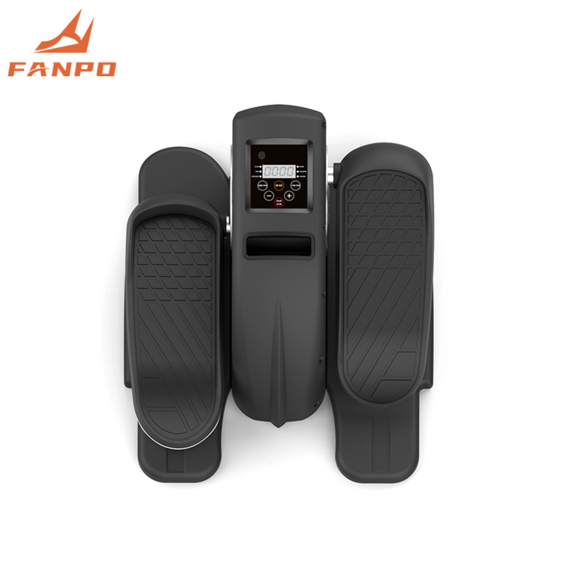 Quiet seated elliptical machine for office workers workout