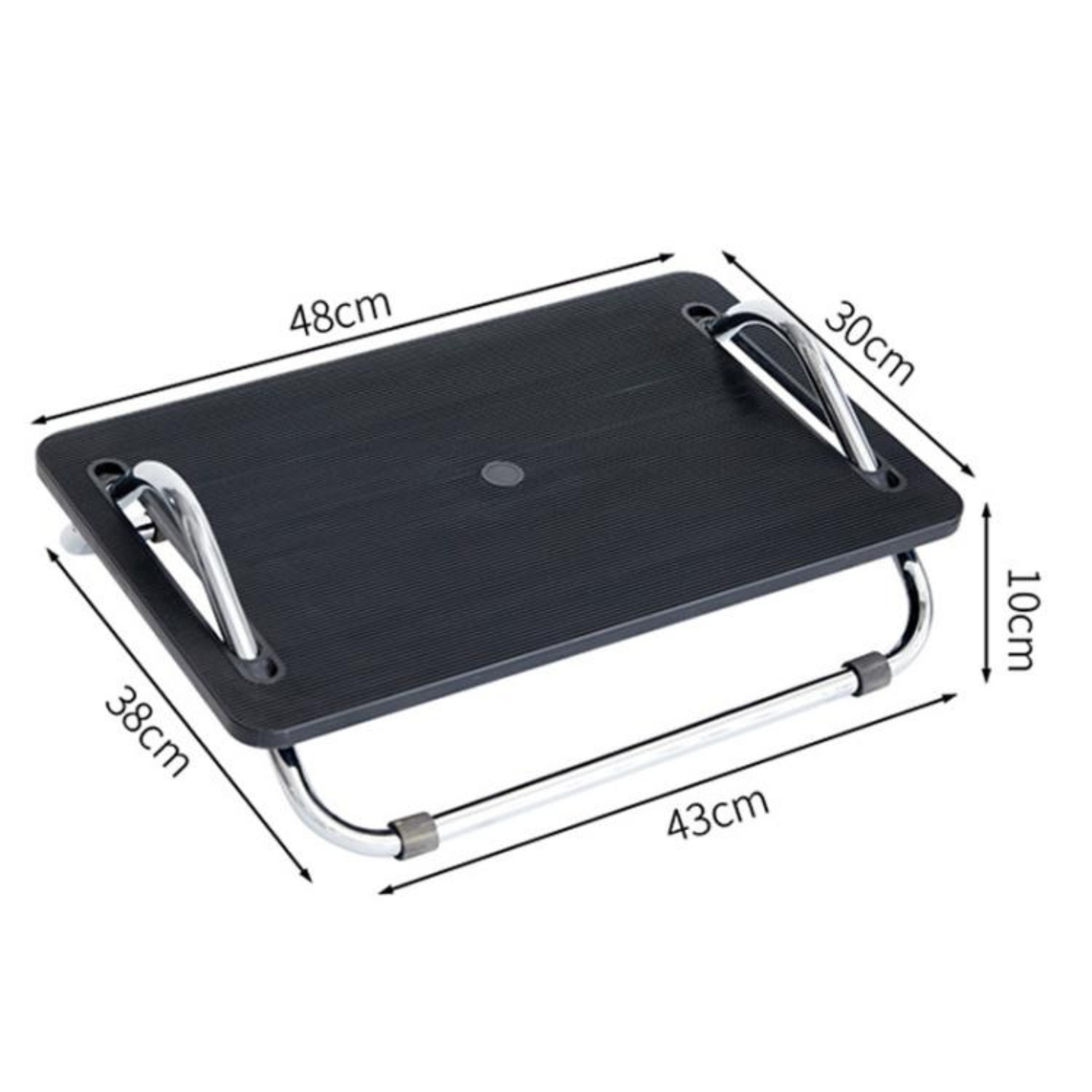 Adjustable under desk foot rest for office chair improving sitting comfort