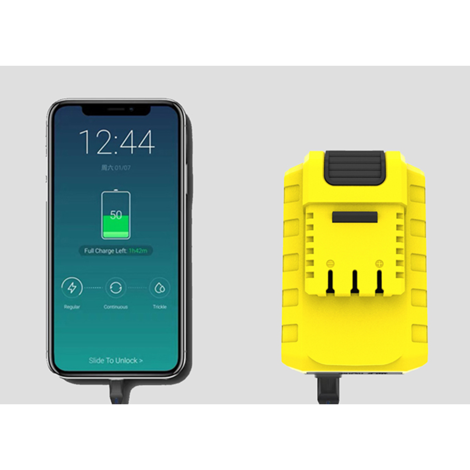 USB Rechargeable Tire Inflator used during a road trip to maintain correct tire pressure